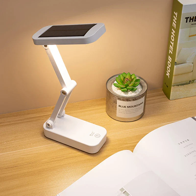 Axya Foldable Desk Lamps: Solar & USB Rechargeable LED Reading Lights