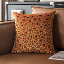 Axyaa 3D Leopard Print Sherpa Pillow Cover 18x18 Inch in Various Colors