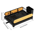 Axyaa Kitchen Countertop Storage Rack: Dish, Cutlery, Draining Tray, Knife, Fork, Cup Holder