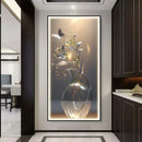 Axyaa Lotus Flower LED Wall Lamp: Modern Luxury Entrance Decoration
