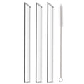 Axyaa High Borosilicate Glass Straw for Bubble Tea Smoothies Cocktails