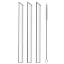 Axyaa High Borosilicate Glass Straw for Bubble Tea Smoothies Cocktails