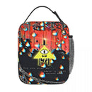 Axyaa Bill Cipher Lunch Bag: Insulated Thermal Food Container - Portable Cooler Box