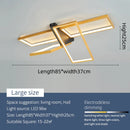 Axyaa Modern LED Ceiling Light in Gold/Black for Living Room, Bedroom, Kitchen