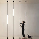 Axyaa Minimalist Design Floor Lamp and Chandelier Set for Stylish Homestay Decor