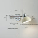 Axyaa Modern Black Iron LED Wall Sconce for Home Decor