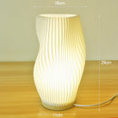 Axyaa Pleated Cream 3D Desk Lamp Bedside Bedroom Study Coffee Shop Atmosphere