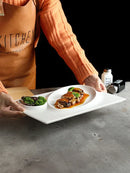 Axyaa Restaurant-grade Ceramic Special-shaped Dumplings Plate