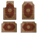 Axyaa Bohemian Style Car Foot Mat Home Rug Set Anti-slip American Retro Rugs