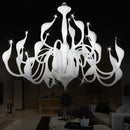 Axyaa Romantic Swan Pendant Chandelier for Elegant Living Spaces