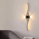 Axyaa Nordic LED Wall Sconce for Bedroom, Black/White Aluminum, AC85-265V