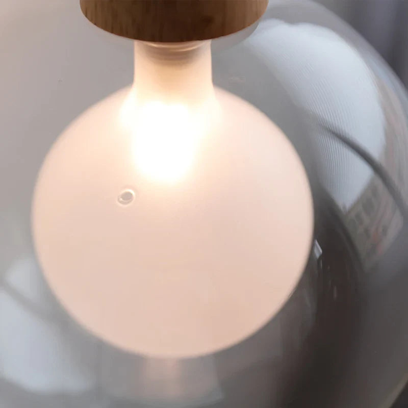 Axyaa Nordic Modern Glass Ball Pendant Light Fixture