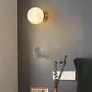 Axyaa Astronaut Moon Climber Wall Lamp: PLA 3D Print, Children's Room Decor.