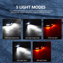 Axya LED Dual Light COB Headlamp with 5 Modes for Outdoor Activities