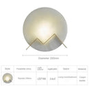 Axyaa Marble Wall Sconce, Modern Style, Living Room, Bedroom, Copper Wall Lamp