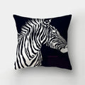 Yellow Black Geometric Cushion Cover - Wave Line Design by Axyaa