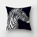 Yellow Black Geometric Cushion Cover - Wave Line Design by Axyaa