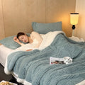 Axyaa Soft Fluffy Fleece Blanket for Autumn Winter, Maternal and Child Grade Bed Sofa Cover