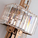 Axyaa Crystal Wall Lamp: Stainless Steel Luxury Lighting for Living Room, Bedroom, Hotel, Aisle