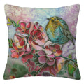 Axyaa Bird Flower Linen Pillowcase Sofa Cushion Cover Home 40x40-60x60