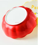 Axyaa Ceramic Salad and Fruit Dessert Bowl Set for Household Air Fryer, Blessings Gift Tableware