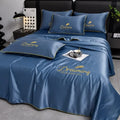 Axyaa Summer Quilt - Washed Silk Embroidered, Single Piece, All-Season, Cool & Light