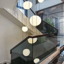 Axyaa Modern Stair Chandelier Pendant Light - LED Ceiling Lamp for Living Room
