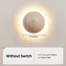 Axyaa Circular Stone Wall Lamp for Home Decor Lighting