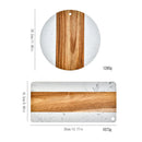 Axyaa Wood Marble Cutting Board Kitchen Gadgets Serving Board Kitchen Accessories