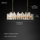 Axyaa Vintage Crystal Chandelier - Postmodern Luxury Dining Area Lighting