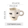 Axyaa Pumpkin Ceramic Coffee Cup, Halloween Decorative Mug, 350ml