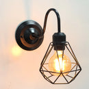 Axyaa Industrial Cage Wall Lamp Vintage Retro Loft LED Sconce E27 Fixtures