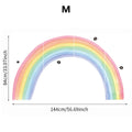 Rainbow Pastel Wall Stickers Mural by Axyaa for Nursery Kids Room, Playroom Decor, Baby Gift