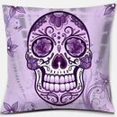 Axyaa Skull Print Series Cushion Cover - Rainbow Peach Decoration for Home