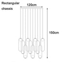 Axyaa Crystal Chandelier: Luxury Living Room & Bedroom Pendant Light