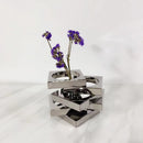 Axyaa Geometric Glass Vase: Stylish Circle Flower Arrangement Home Decor