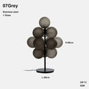 Axyaa Purple Ripple Villa Light: Luxury Grape Pendant Series & Floor Lamp