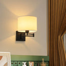 Axyaa Swing Arm Wall Lamp: Modern Iron Foldable Light for Bedroom, Study & Hotel