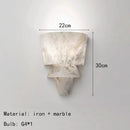 Axyaa Marble Wall Light Sconce for Home Decor and Lighting Fixtures