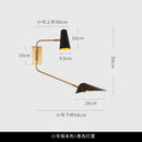 Axyaa Double Head Swing Arm Wall Lamp LED E27 Black/White/Gold Bedroom Living Room