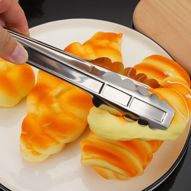 Axyaa Stainless Steel Food Clips, Multipurpose Kitchen Tongs