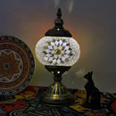Axyaa Turkish Mosaic Table Lamp Material Package Handmade Glass Night Light Design Gift