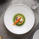 Axyaa Ceramic Tableware Set - White Salad Soup Pasta Dessert Plates