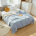 Nordic Cotton Throw Blanket | Axyaa Summer Quilt for Home Decor & Sofa