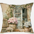 Axyaa Country Flower Bicycle Pattern Pillowcase for Home Room Decoration