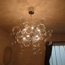 Axyaa Glass Sputnik Chandelier Pendant Light for Kitchen Island & Living Room