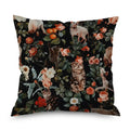 Axyaa Night Rose Linen Pillowcase - Decorative Floral Pillow Covers for Home Decor