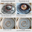 Axyaa Modern Ceiling Fan with Invisible Blades and Full Light Integration