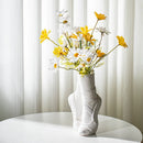 Axyaa Ballet Shoes Dancer Vase: Realistic Portrait Sculpture for Elegant Flower Arrangements
