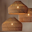 Axyaa Rattan Chandelier Pendant Light for Dining Room and Bedroom